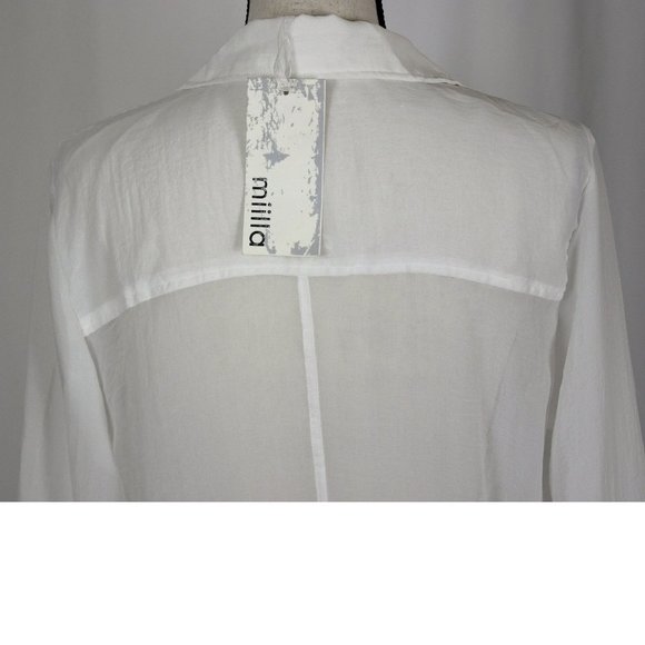 NWT Miilla White Sheer Swimsuit Coverup Med/Large - Picture 7 of 9